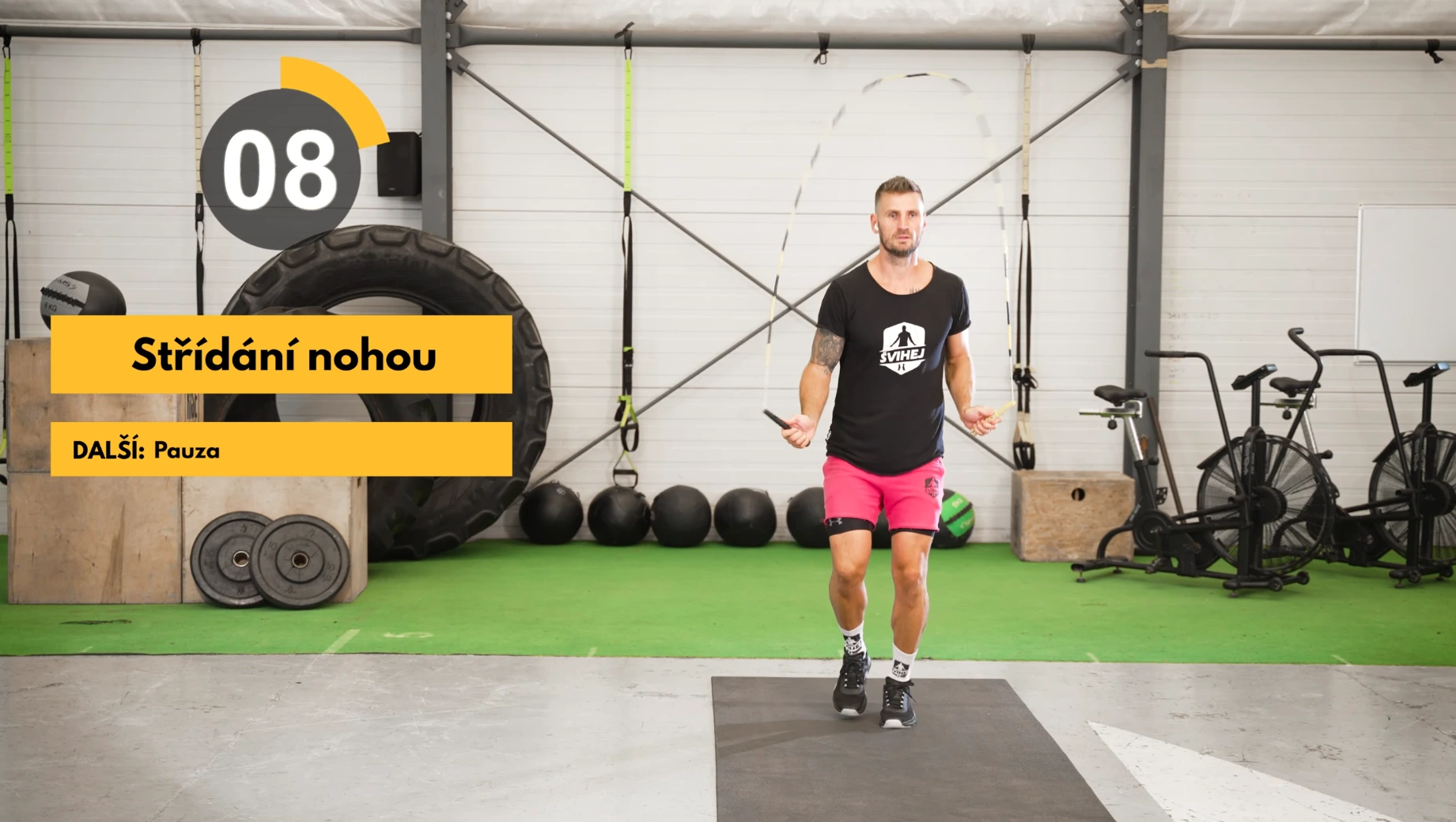 Ukázka tréninku z programu Cesta Šviháka – střídání nohou